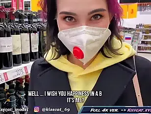 Real Risky Sex in Man ‘s  Public Agent PickUp Student in Walmart to Quick Fuck / Kisscat