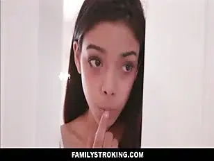 Horny Tiny Latina Teen Step Sister Fucked After Watching Brother Masturbate