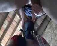 Laura XXX Bound Doggystyle And Masked, Receives A Cock In Her Tiny Mouth