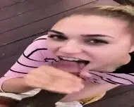Public Blowjob Amateur Blonde Teen