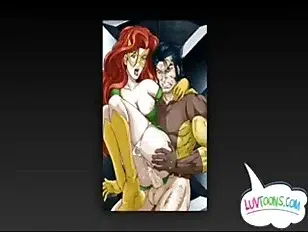Wolverine & Bat Woman Cartoon Porn