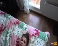 Accidentally confused the courier with a prostitute and forced to fuck