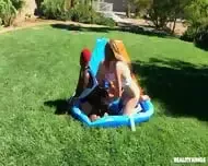 Busty Lesbian Babes Having Outdoor Sex – Abigaiil Morris ,Octavia Red And Deja Marie