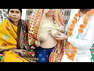 Indian Couple First Wedding Night Sex Enjoy with mother in law threesome sex