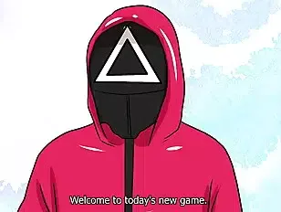 Squid Game porn – make a masked man cum!