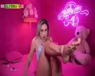 Taluane Boom, The Hottest Blonde In Brazil Shows Her Pussy In Reality Show!