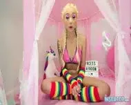 Tiny Blonde Pigtailed Asian Cutie Gia POV