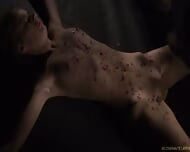 Blonde Slave Whipped, Toyed, Waxed And Fucked