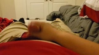 moaning while jerking off and cumming on my uniform after work!