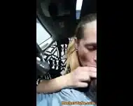 SHE ONLY WANTED $5! HOOKER GIVES QUICK BJ AND RIM JOB IN CAR