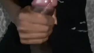 Stroking my dick till I cum
