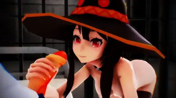 [20190707][MMD]XXX この素晴らしい世界に祝福を！ めぐみんのフェラチオとセックス!