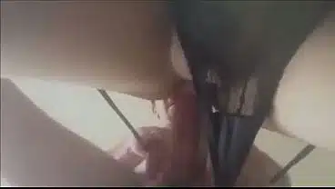 White Amateur Homemade Couple, Satin Lingerie (Panties, Clothed sex), Heels & Stockings, Blowjob, Rimming, Sucking Dick, Licking Cock